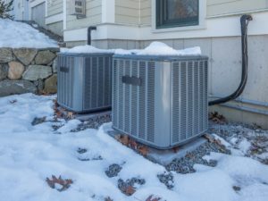 Hvac Units In Snow